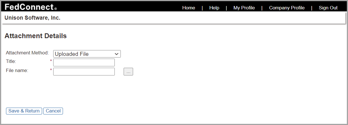 Attachment Details Page for Responses